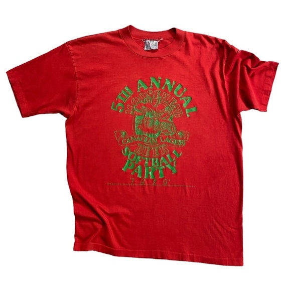 Vintage Other - Vintage 1989 Single Stitch Moosehead Canadian Lager Beer T-shirt